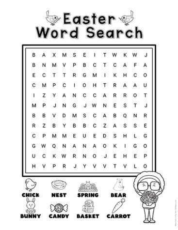 Easter Word Search - Superstar Worksheets