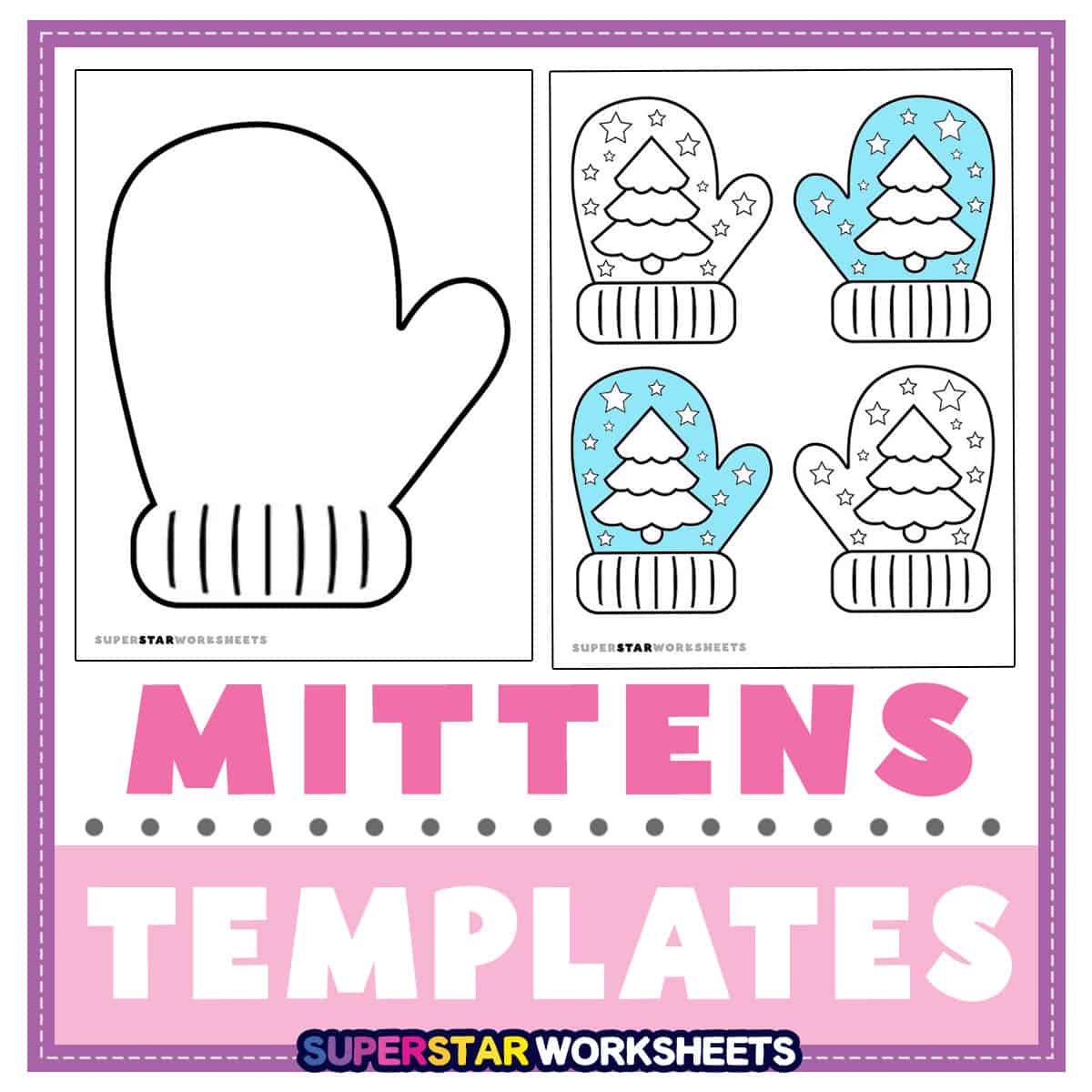 Winter Templates - Superstar Worksheets