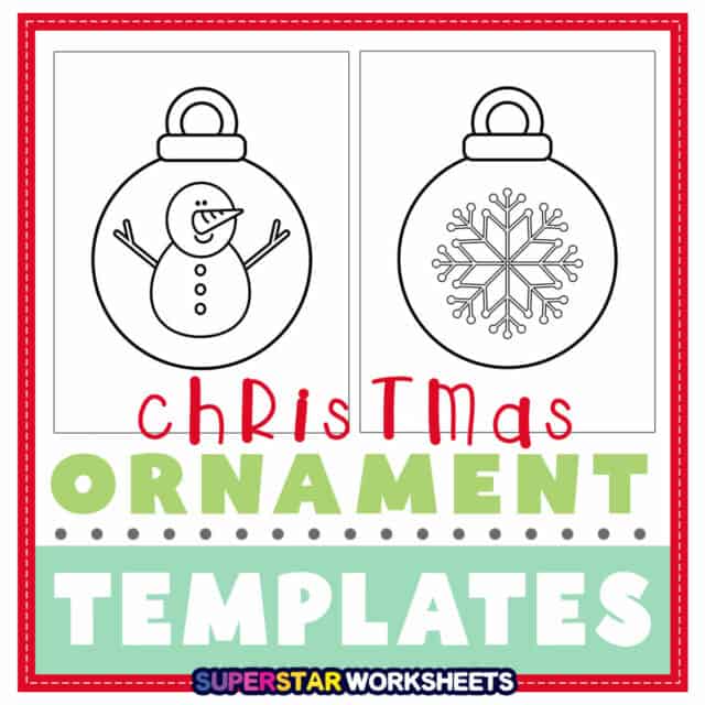 Christmas Templates - Superstar Worksheets