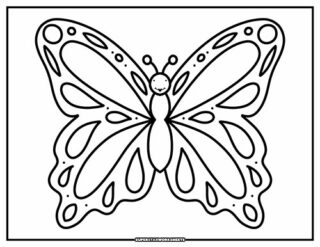 Butterfly Coloring Pages - Superstar Worksheets