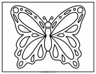 Butterfly Coloring Pages - Superstar Worksheets