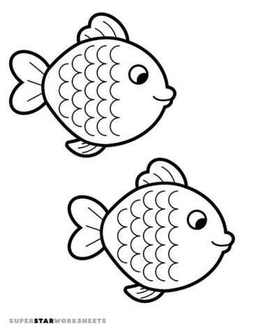 Fish Template (Free Printables) - Superstar Worksheets