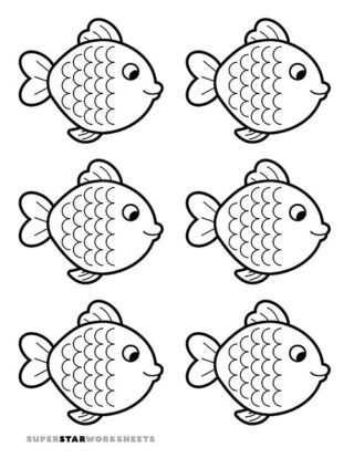 Fish Template - Superstar Worksheets