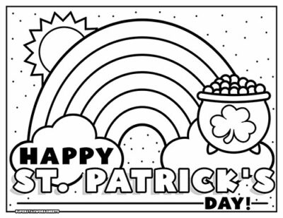 St. Patrick's Day Coloring Pages - Superstar Worksheets