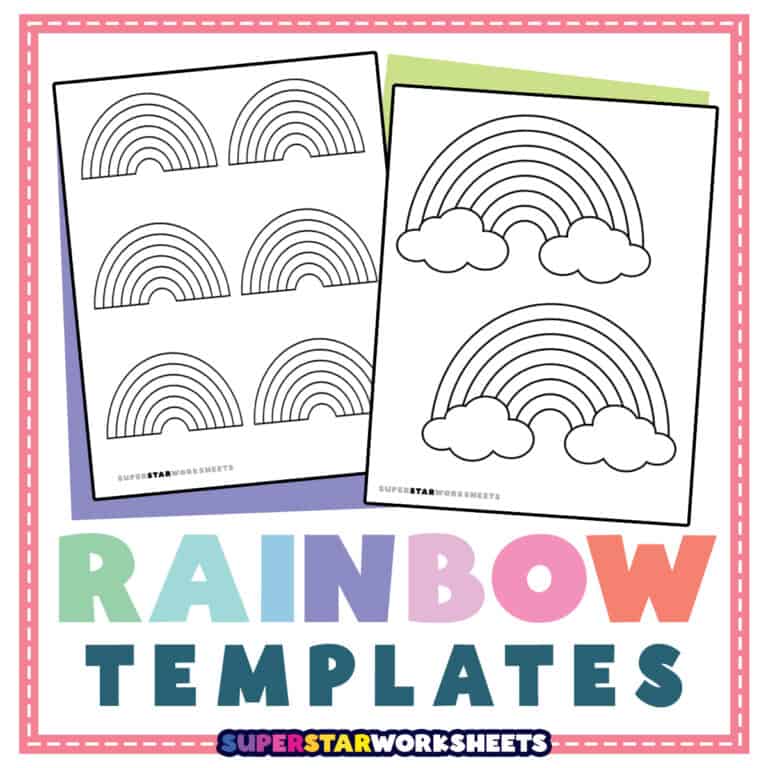 Rainbow Template - Superstar Worksheets