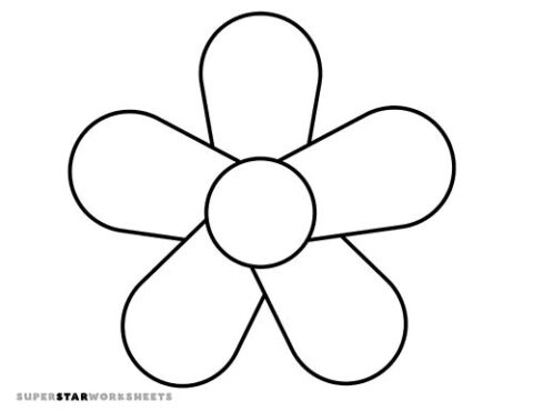 Flower Templates - Superstar Worksheets