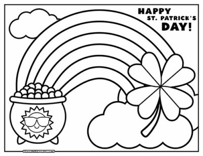 St. Patrick's Day Coloring Pages - Superstar Worksheets