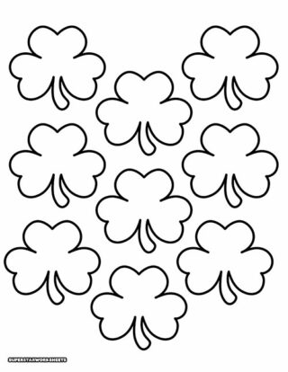 Shamrock Templates (Free Printables) - Superstar Worksheets