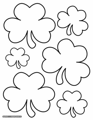Shamrock Templates Free Printables - ShamrockVarietyTemplates 367x475 
