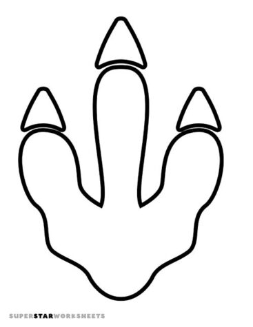 Dinosaur Template Superstar Worksheets