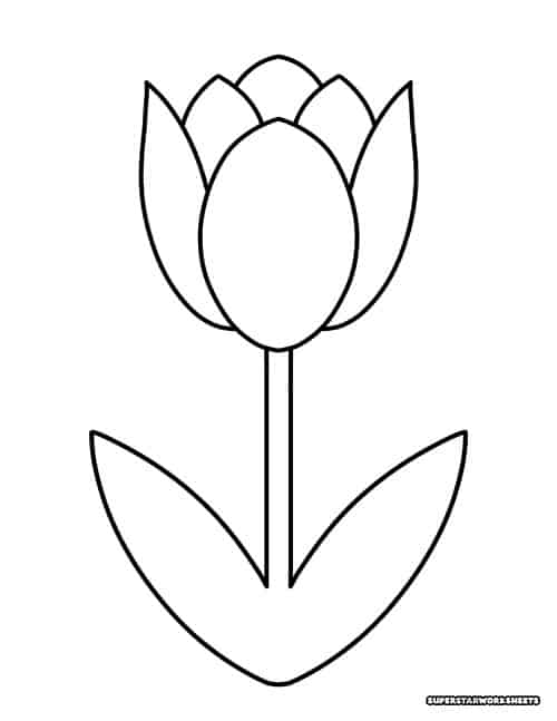tulip template printable