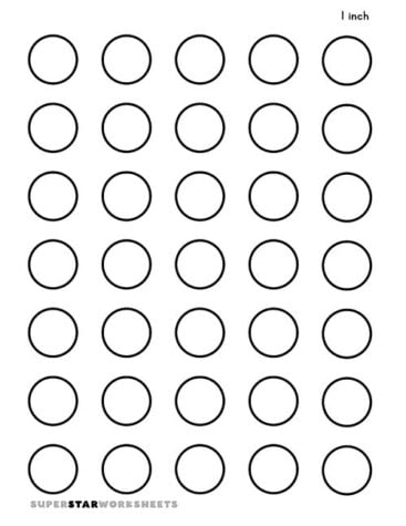 Circle Template - Superstar Worksheets