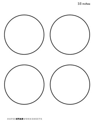 Circle Template - Superstar Worksheets