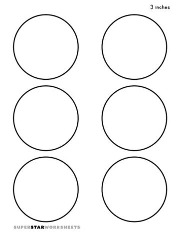 Circle Template - Superstar Worksheets