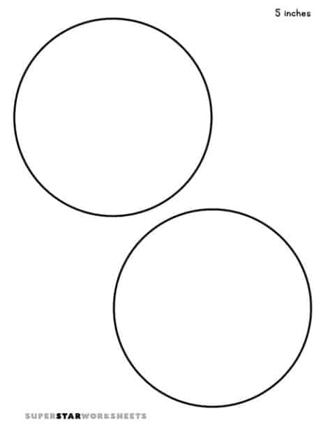Circle Template (Free Printables) - Superstar Worksheets