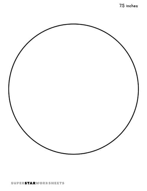circle outline printable