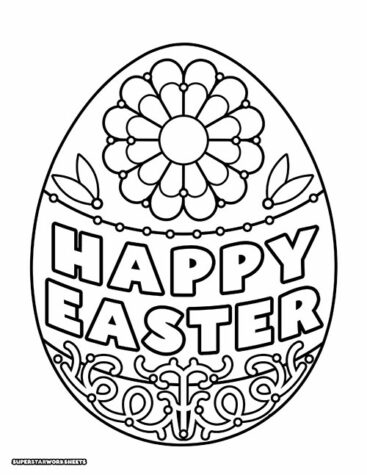 Easter Coloring Pages Free Printables - BeautifulEasterEggColoringPage 367x475 
