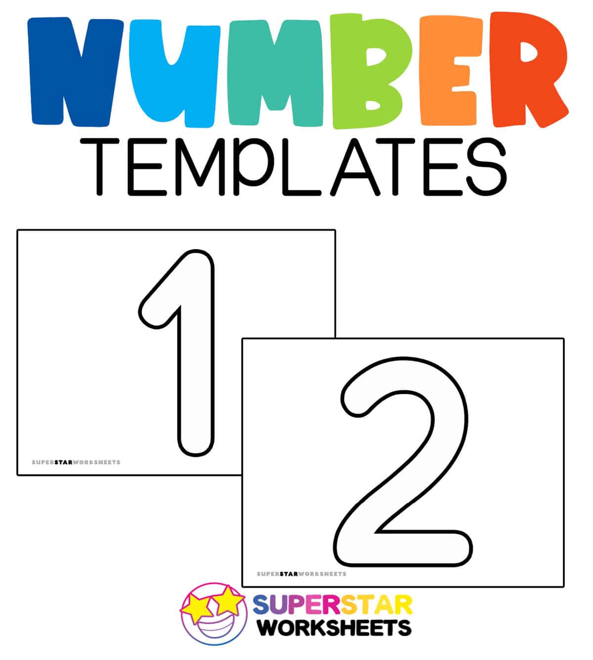 Number Template - Superstar Worksheets