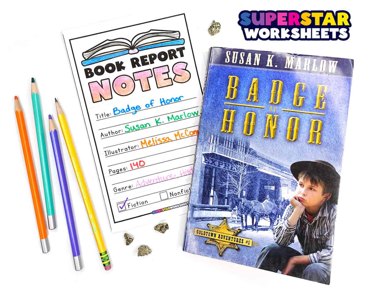 book report template free download