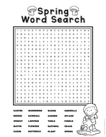 Spring Wordsearch - Superstar Worksheets