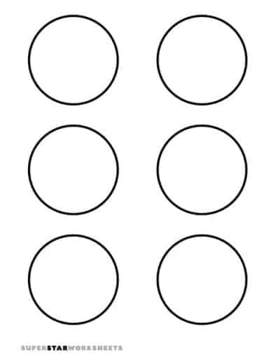 Circle Template - Superstar Worksheets