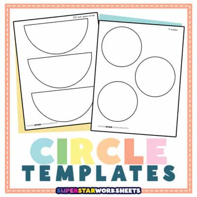 Circle Template - Superstar Worksheets