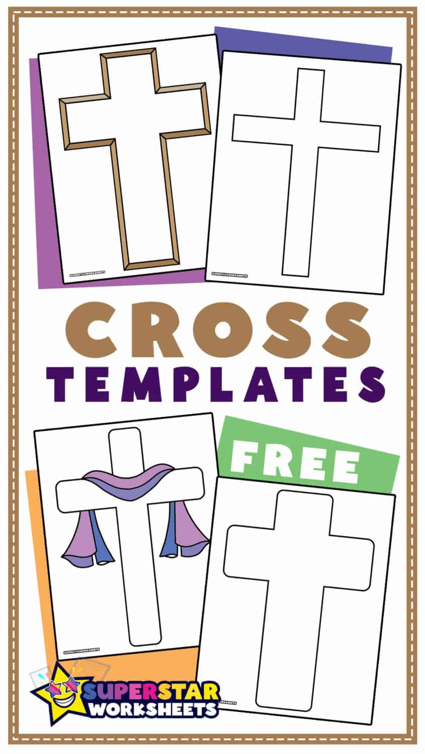 cross templates for kids