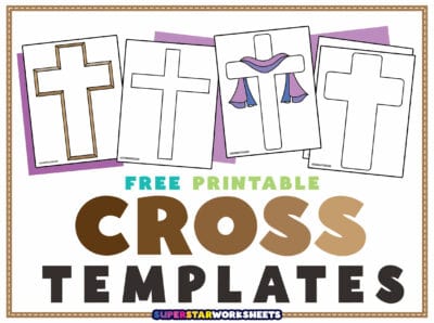 Cross Templates (Free Printables) - Superstar Worksheets