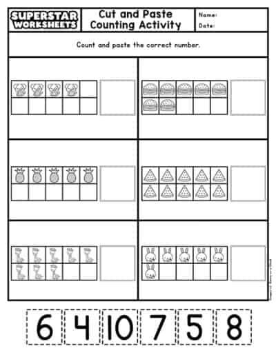 Ten Frame Worksheets - Superstar Worksheets