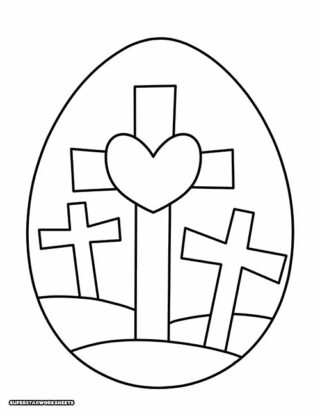 Easter Egg Coloring Pages - Superstar Worksheets