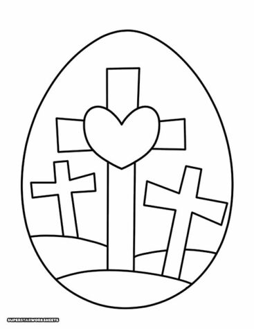 Easter Egg Coloring Pages - Superstar Worksheets