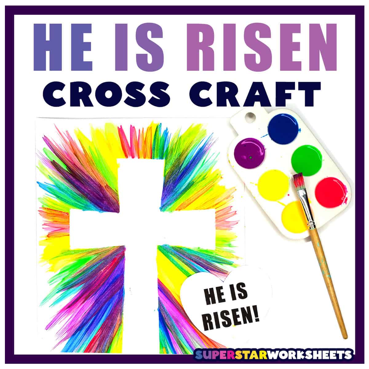 he is risen cross