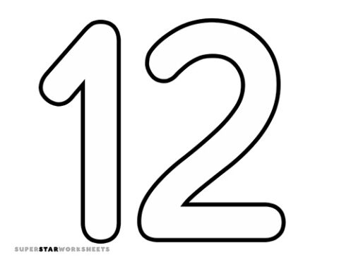 Number Template - Superstar Worksheets