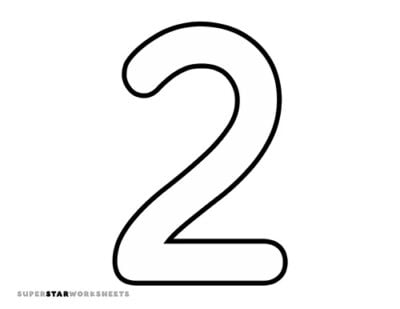 Number Template - Superstar Worksheets