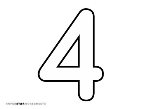 Number Template - Superstar Worksheets