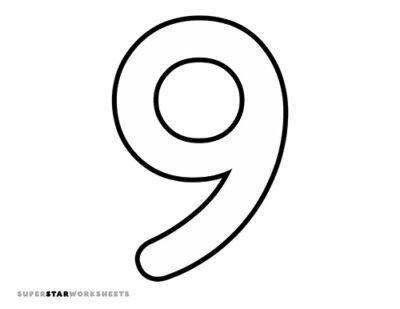 Number Template - Superstar Worksheets