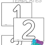 Printable number templates with a small xylophone.