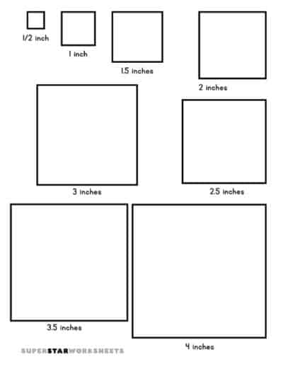 Square Template - Superstar Worksheets