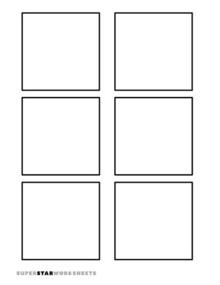 Square Template - Superstar Worksheets