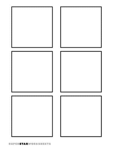 Square Template - Superstar Worksheets