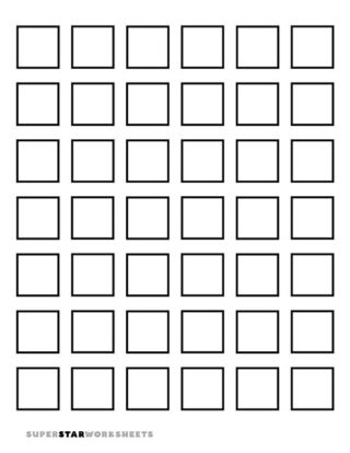 Square Template (Free Printables) - Superstar Worksheets