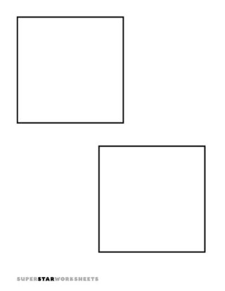 Square Template (Free Printables) - Superstar Worksheets