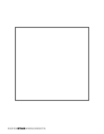 Square Template - Superstar Worksheets