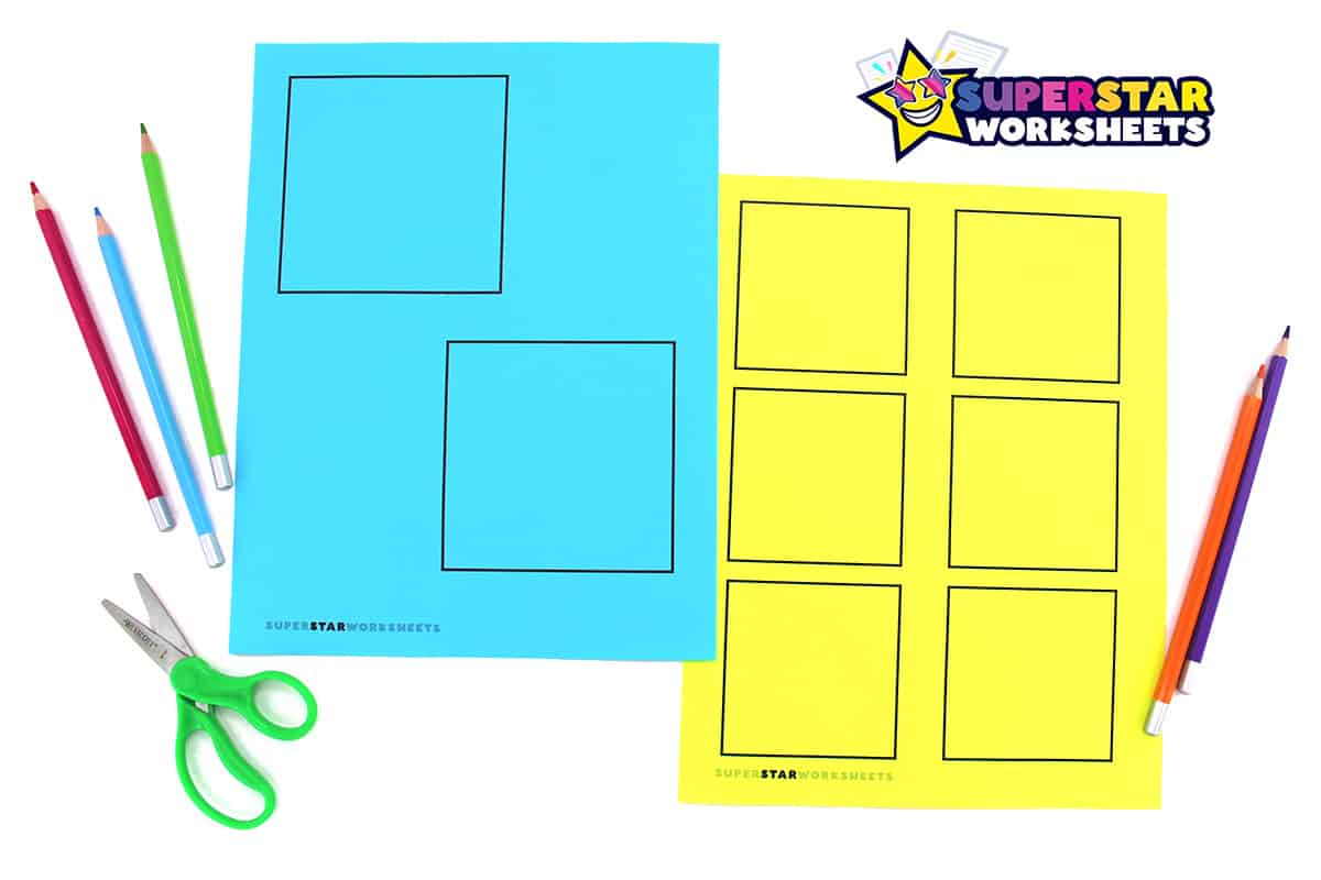 Square Template - Superstar Worksheets