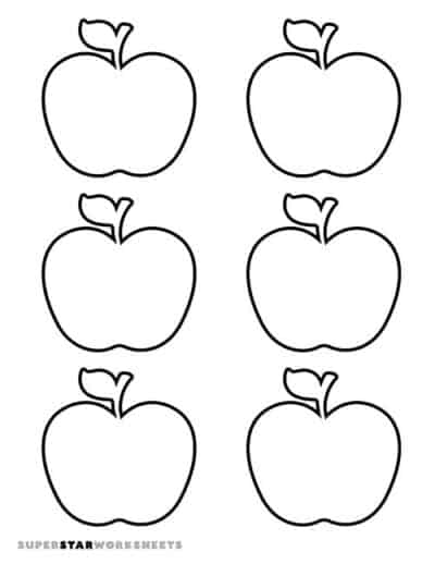 Apple Template - Superstar Worksheets