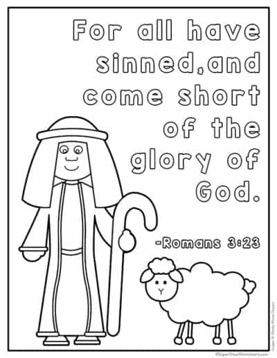 Bible Verse Coloring Pages - Superstar Worksheets