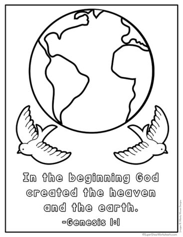 Bible Verse Coloring Pages - Superstar Worksheets