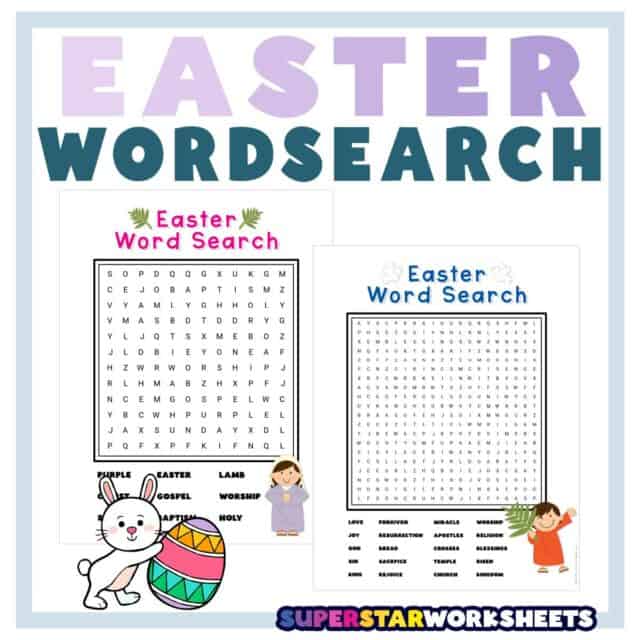 Easter Word Search - Superstar Worksheets