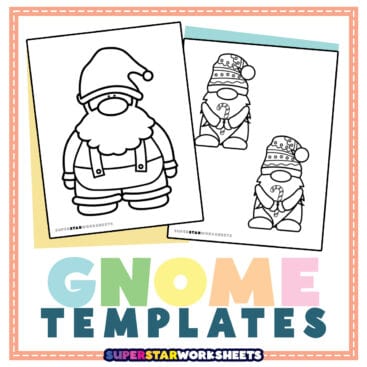 Gnome Templates - Superstar Worksheets