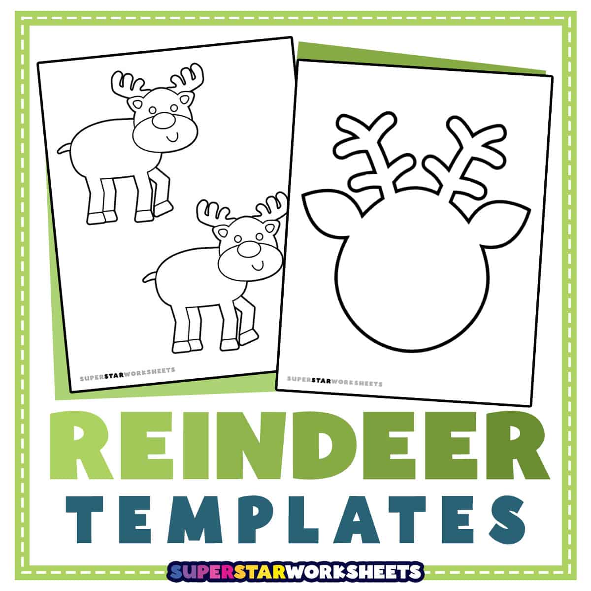 reindeer pattern printable